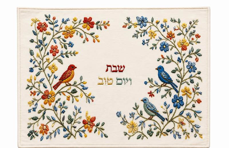 כיסוי חלה מעוצב דגם משגב לשבת ולחג – תמונה 1