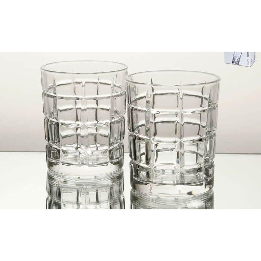 סט 6 כוסות ויסקי עשויות זכוכית יוקרתית 340ML