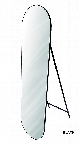מראת גוף סטנד אובלית עם מסגרת מתכת מידה 40X150 ס"מ במגוון צבעים לבחירה