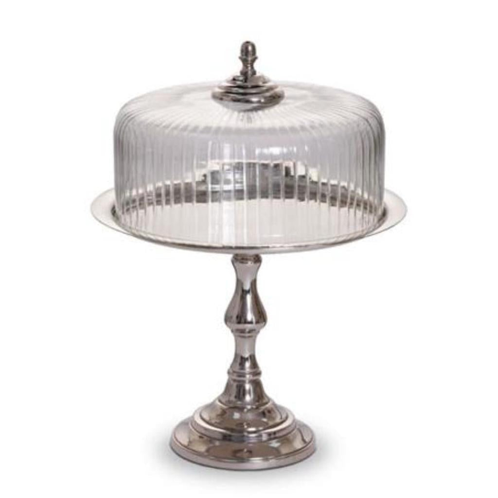 פעמון עוגה עשוי BRASS כסף בעיצוב מיוחד 31X27X27 ס"מ