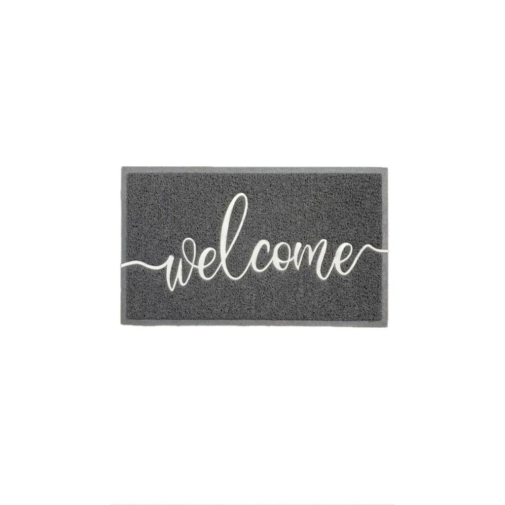  שטיח כניסה לבית דגם רעות עשוי PVC בשילוב כיתוב WELCOME