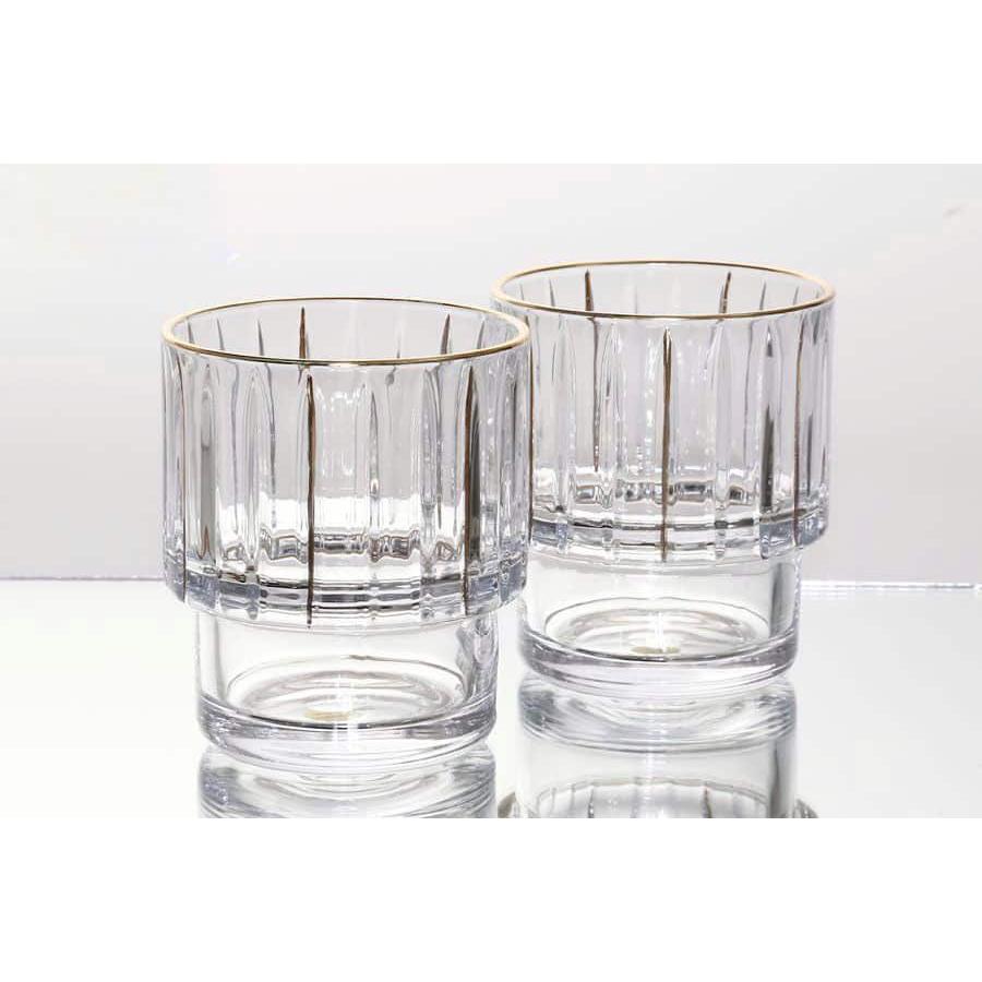 סט 6 כוסות ויסקי עשויות קריסטל בעיצוב מיוחד 390ML