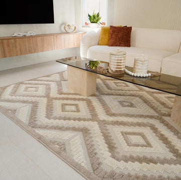 שטיח דגם קיארה עשוי פוליאסטר בעיצוב מודרני