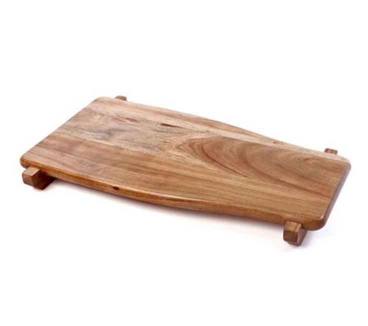 בוצר קרש חיתוך עשוי עץ בעיצוב יוקרתי 61X35X6 ס"מ