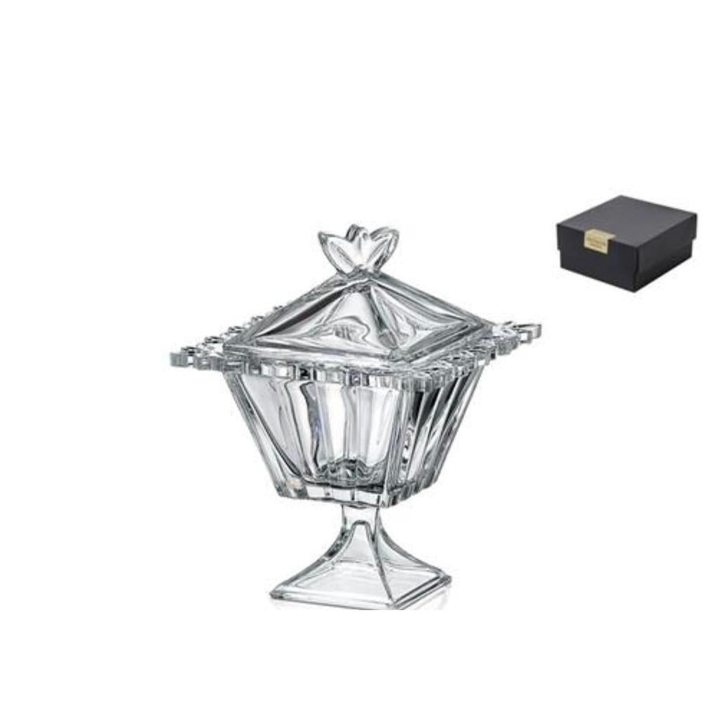 צנצנת אחסון מעוצבת עשויה קריסטל יוקרתי 19X19X24