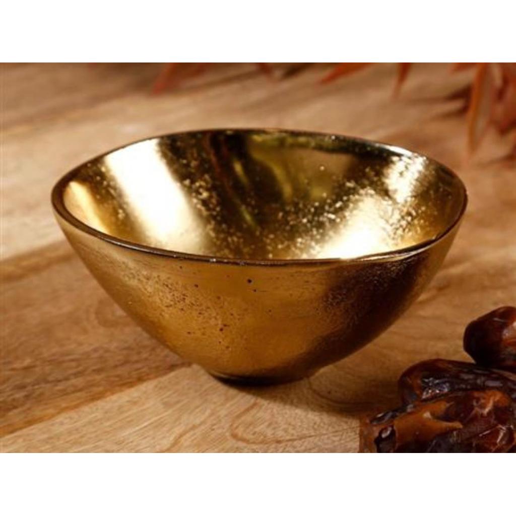 סט 6 קעריות עשויות BRASS בעיצוב יוקרתי בגוון זהב 14X12X6 ס"מ