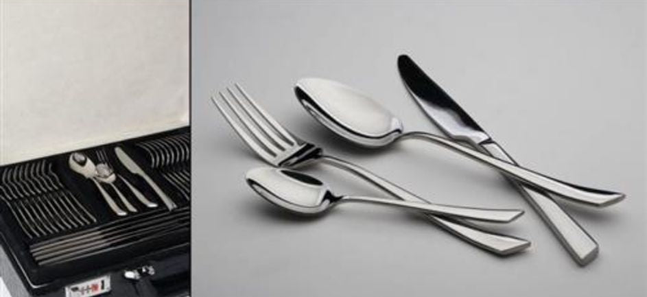 סט סכו"ם 72 חלקים עשוי נירוסטה בעיצוב מרשים