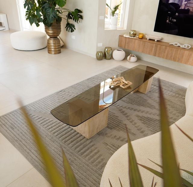 שטיח דגם קיארה עשוי פוליאסטר בעיצוב מיוחד