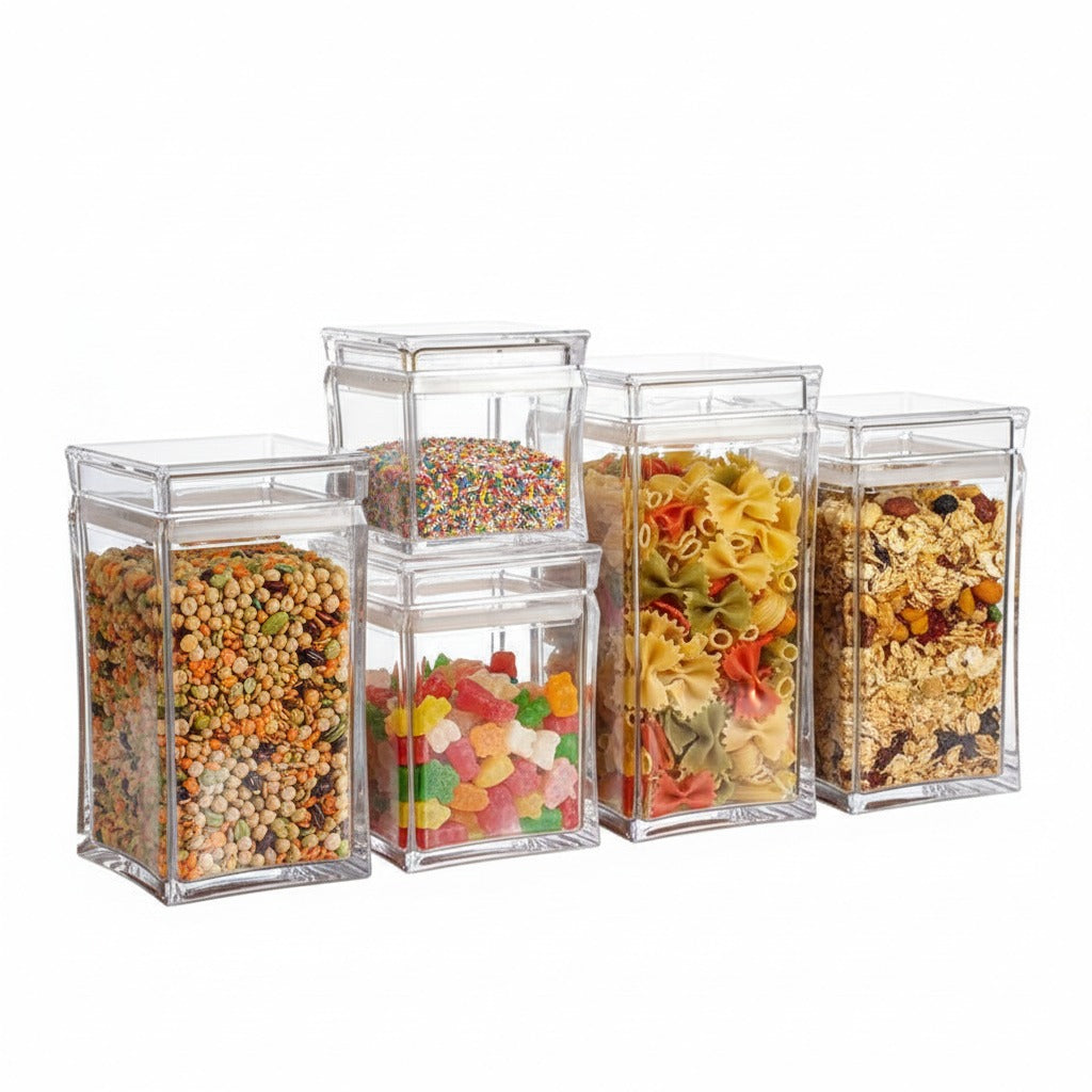 סט 6 קופסאות אחסון בגודל 400 מ"ל - בי יוניק - עיצוב הבית