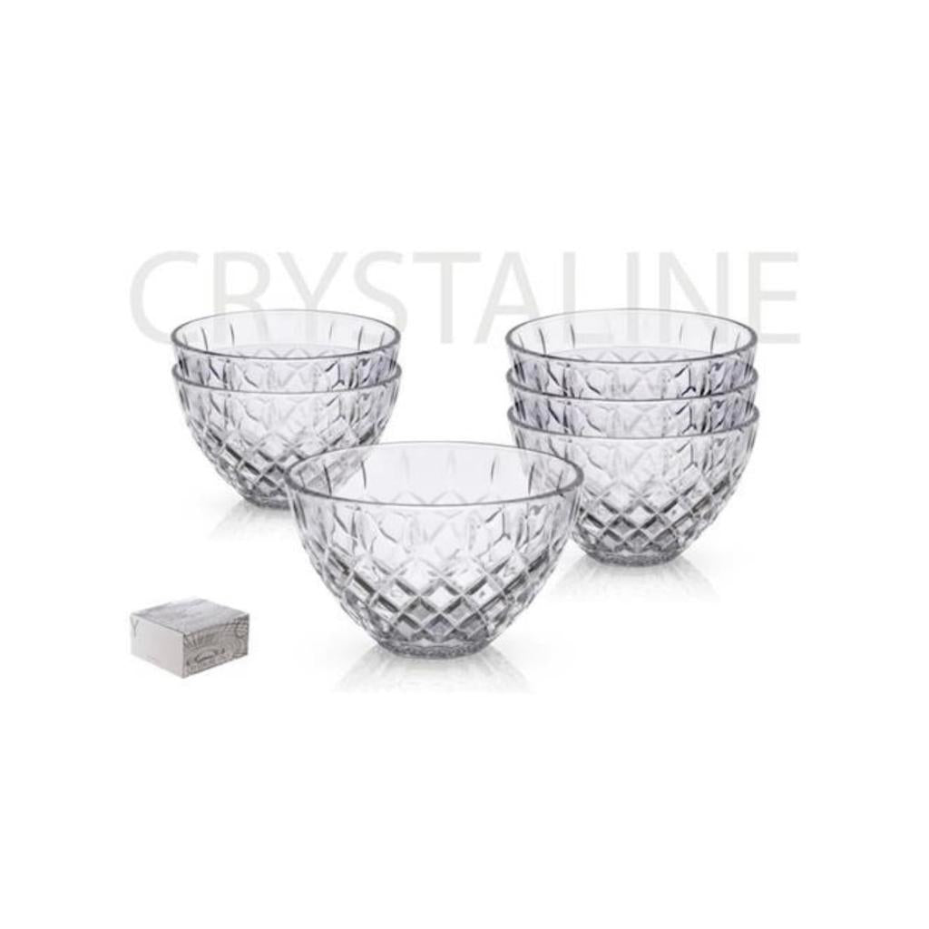 סט 6 קעריות CRYSTALINE לפיצוחים / סלטים