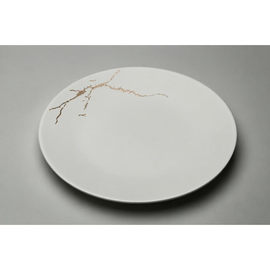 צלחת קינוח שיש לבן New Bone China לעריכת שולחן ואירוח - בי יוניק - עיצוב הבית