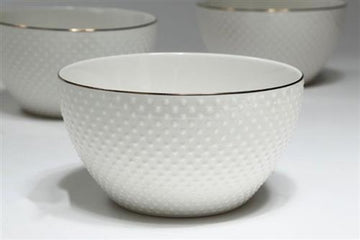 סט 6 בולים פס זהב New Bone China