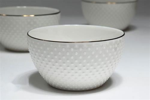 סט 6 בולים פס זהב New Bone China