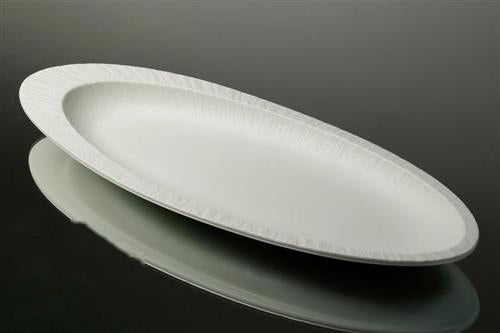 מגש אובלי LUMINAIRE WHITE - 39×15×3