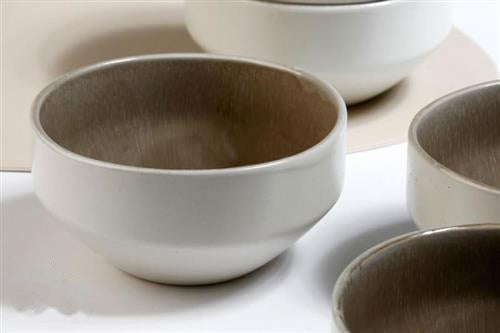 סט 6 בולים Stoneware BROWN - 12CM