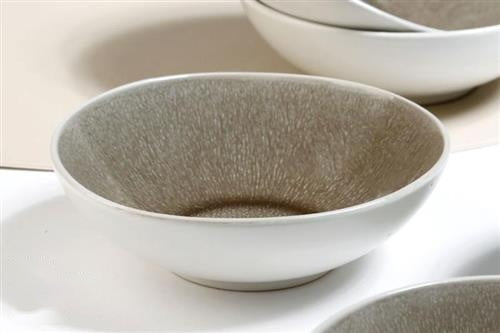 סט 6 בולים Stoneware BROWN - 12CM