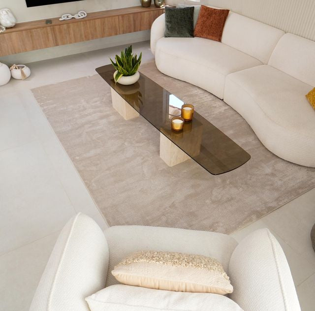 שטיח לסלון דגם קנדיס עשוי פוליאסטר יוקרתי