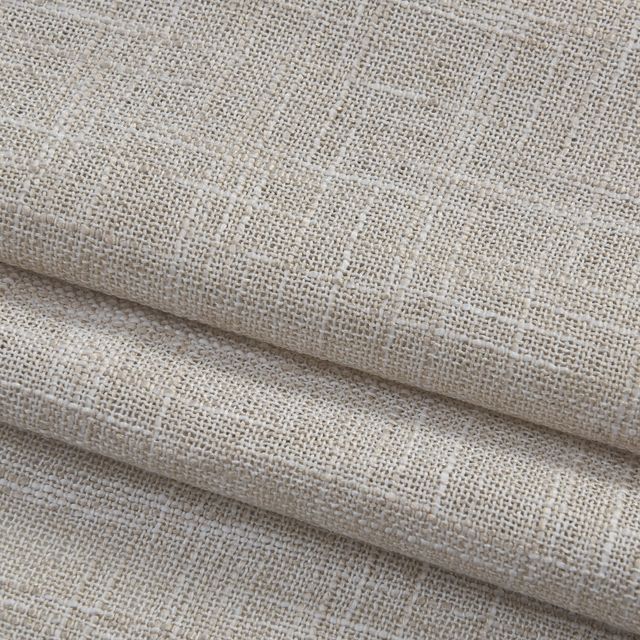 וילון השחלה דגם לידור עשוי דמוי פשתן בצבע אבן