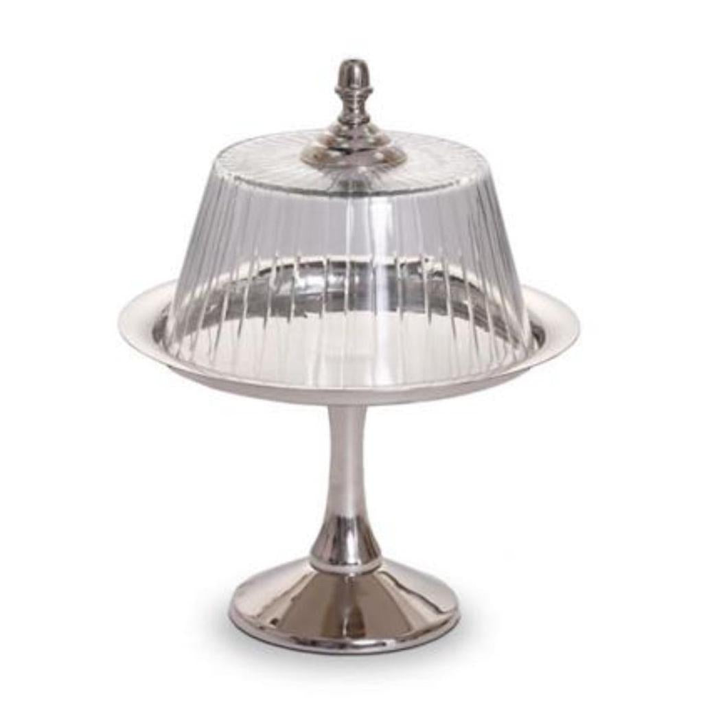 פעמון עוגה עשוי BRASS כסף בעיצוב מרשים 24X20X20 ס"מ