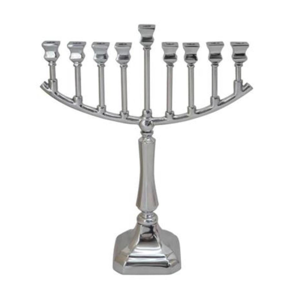 חנוכיה עשויה BRASS כסף בעיצוב מיוחד 70X52X19 ס"מ