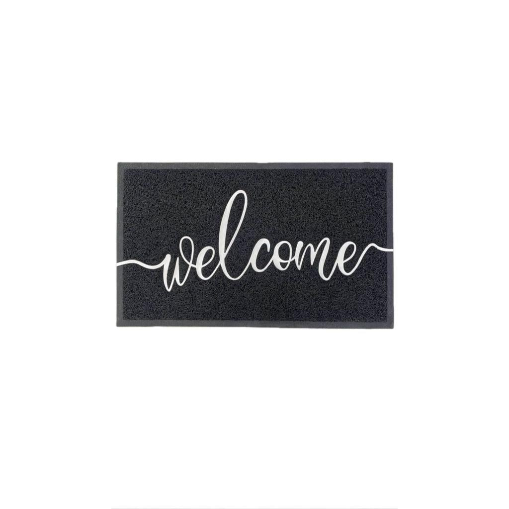  שטיח כניסה לבית דגם רעות עשוי PVC בשילוב כיתוב WELCOME