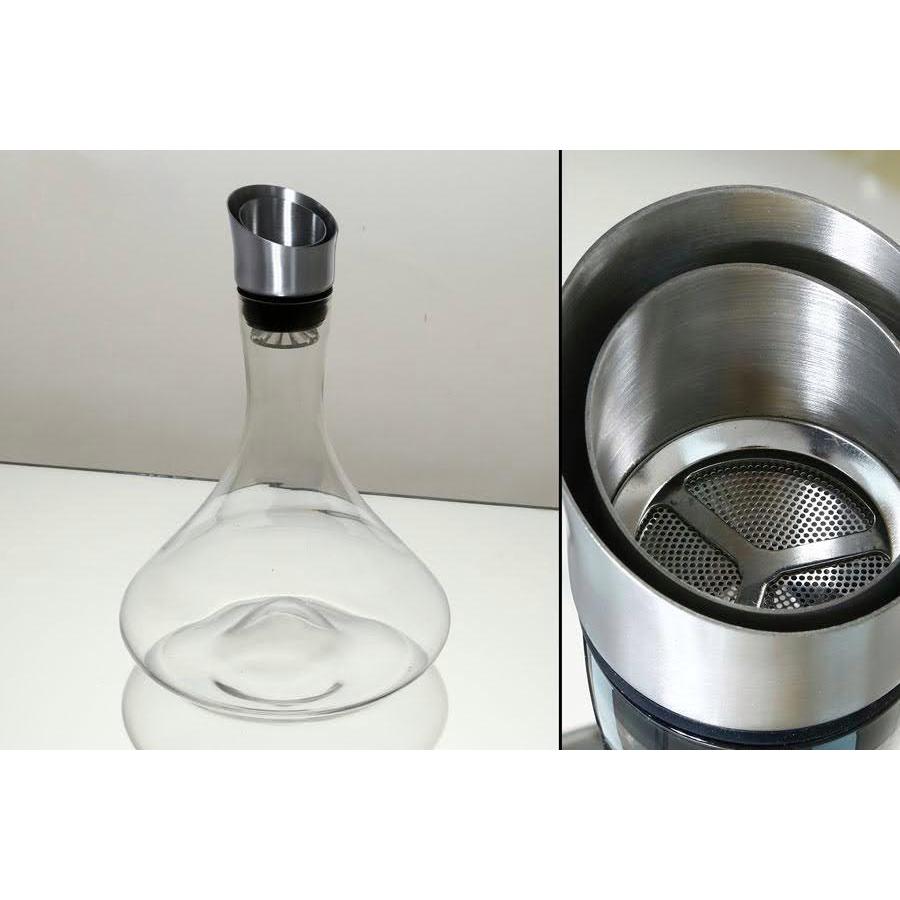 קנקן תה עשוי קריסטל שקוף בעיצוב יוקרתי 2100ML