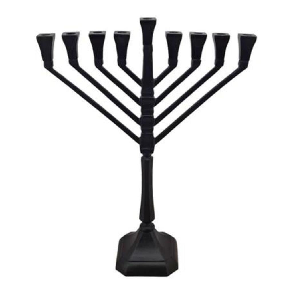 חנוכיה עשויה BRASS בגוון שחור יוקרתי