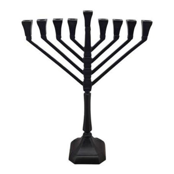 חנוכיה עשויה BRASS בגוון שחור יוקרתי