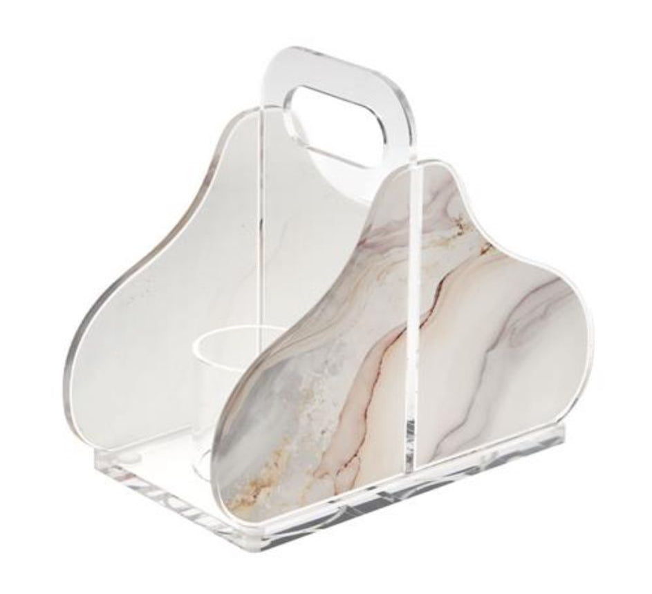 מעמד כוסות אקריליק בעיצוב מרשים 20X11X17 ס"מ