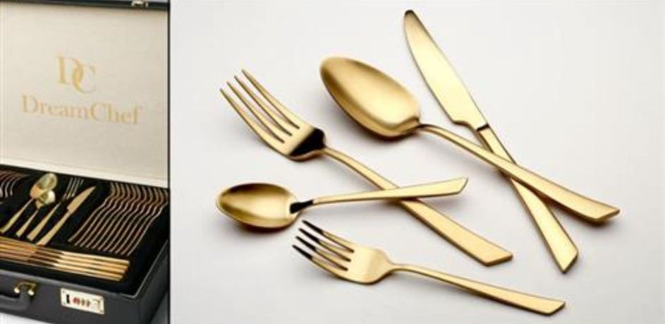 סט סכו"ם 72 חלקים עשוי נירוסטה בעיצוב מרשים