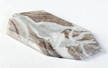 מגש לפמוטים עשוי שיש בעיצוב יוקרתי ומיוחד 28X14 ס"מ