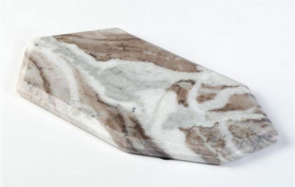 מגש לפמוטים עשוי שיש בעיצוב יוקרתי ומיוחד 28X14 ס"מ