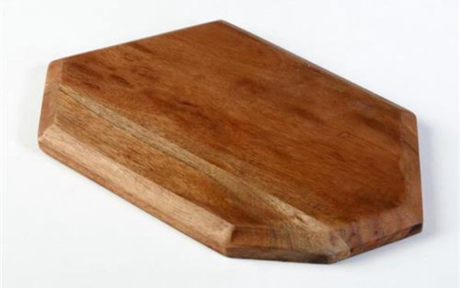 מגש לפמוטים עשוי עץ חום טבעי מרהיב 25X15 ס"מ
