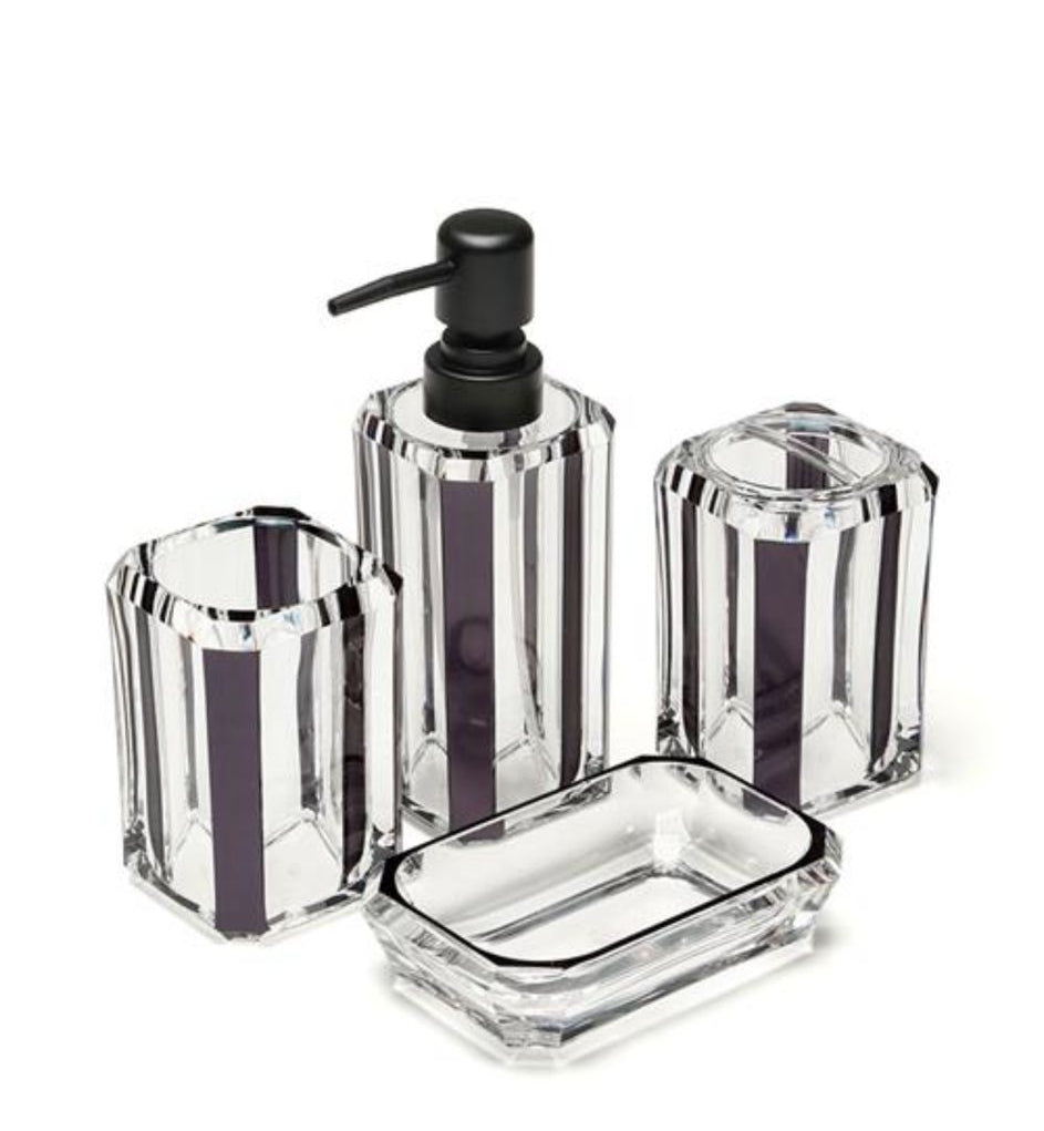 סט שירותים ומקלחת עשוי אקריליק בעיצוב יוקרתי