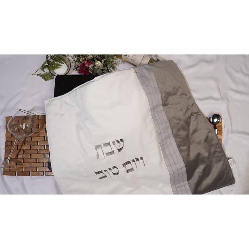 כיסוי פלטה דגם תהילה בגווני אפור מיוחדים 80X70 ס"מ