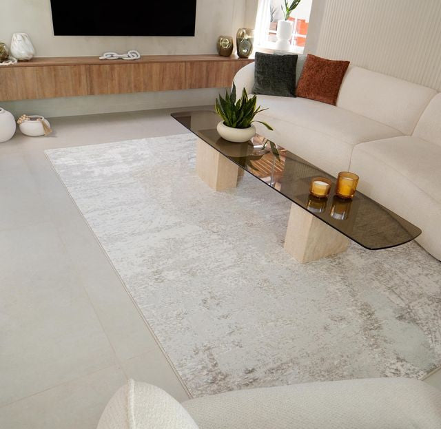 שטיח לסלון דגם קנדיס עשוי פוליאסטר מרשים