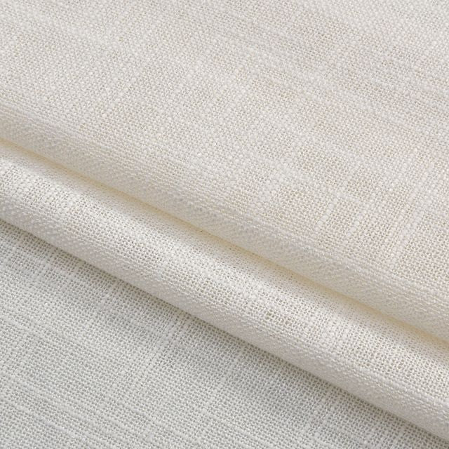 וילון השחלה דגם לידור עשוי דמוי פשתן בצבע שמנת