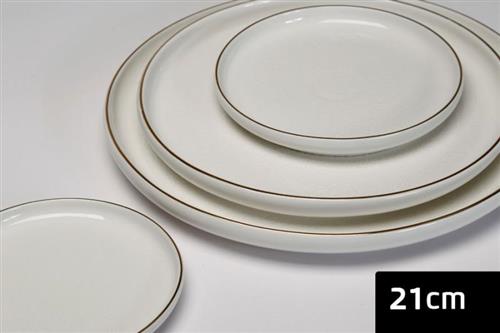 צלחת מנה ראשונה SPECIAL WHITE/GOLD - 17cm - 17cm