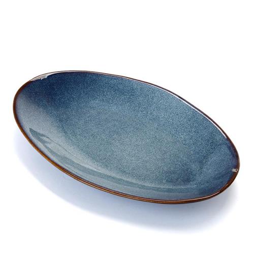 פלטה אובלית Stoneware BLUE - 25×15×3 - 25X15X3