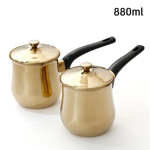 זוג פינג'אנים נירוסטה DREAM CHEF זהב – 880ml