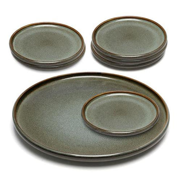סט עוגה 7 חלקים STONE WARE MADRIO – ירוק