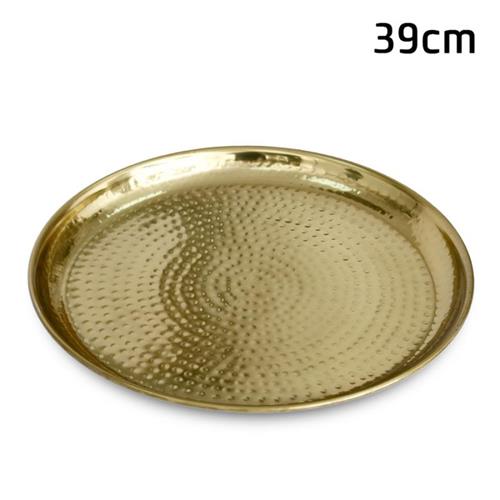 מגש עגול 39 ס"מ GOLD BRASS עם עיטורים – Default Title