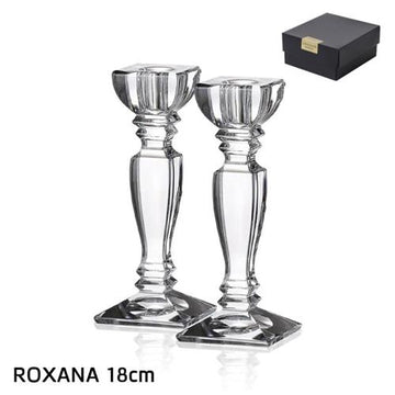 זוג פמוטי קריסטל בוהמיה ROXANA – 18 ס״מ