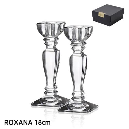 זוג פמוטי קריסטל בוהמיה ROXANA – 18 ס״מ