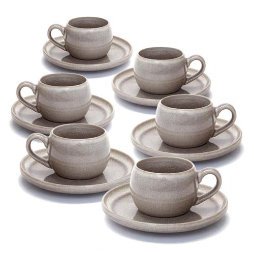 סט תה STONE WARE MADRIO CONCRETE בצבע מוקה 200ml סט מעוצב להגשה ולאירוח