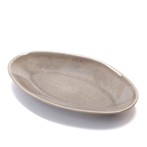 פלטה אובלית STONE WARE MADRIO – מוקה – 25X14.5