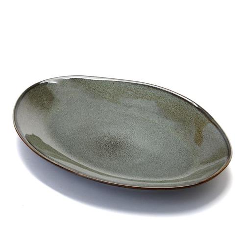 פלטה אובלית STONE WARE MADRIO – ירוק – 33X23
