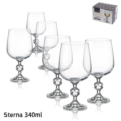 גביעי יין STERNA קריסטל בוהמיה 340 מ"ל – 18 יחידות