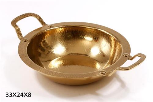 קערת הגשה DREAM CHEF נירוסטה זהב – 33X24X8