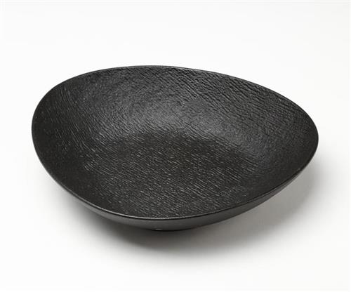 צלחת עמוקה סדרת Simple Black פורצלן New Bone China - 23×20×2.2 - 22X20X4.5